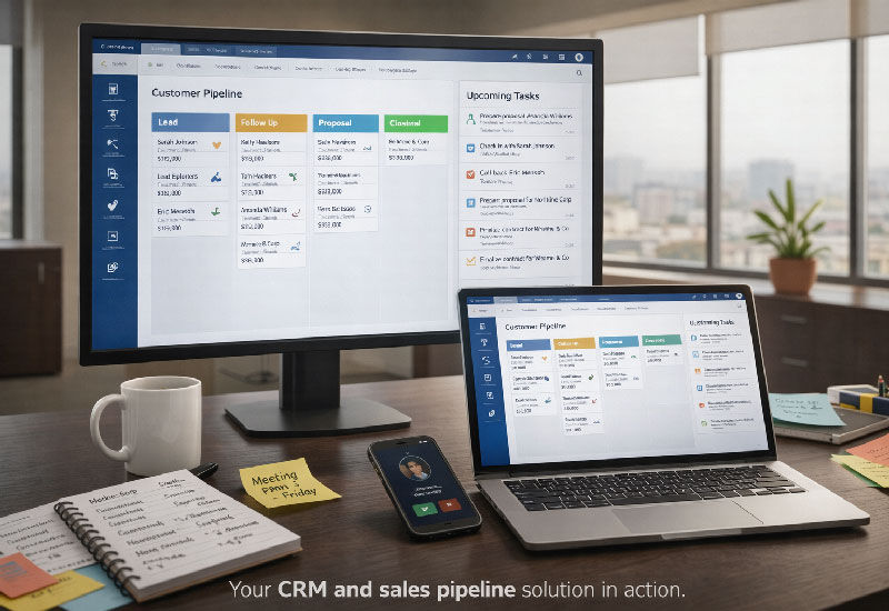 crm and sales pipeline dashboard