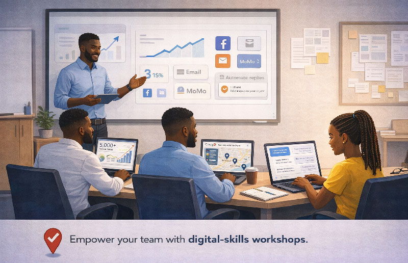 digital skills workshop in session