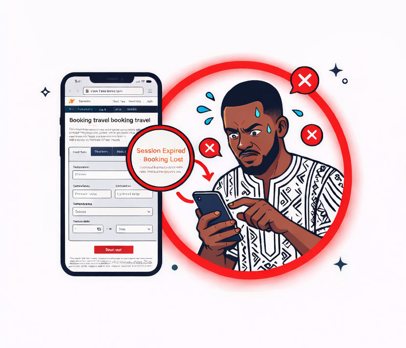 frustrated mobile app user