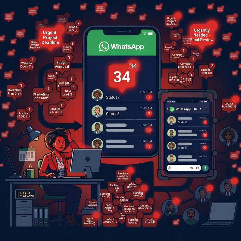 Overwhelmed By Too Many Whatsapp Messages