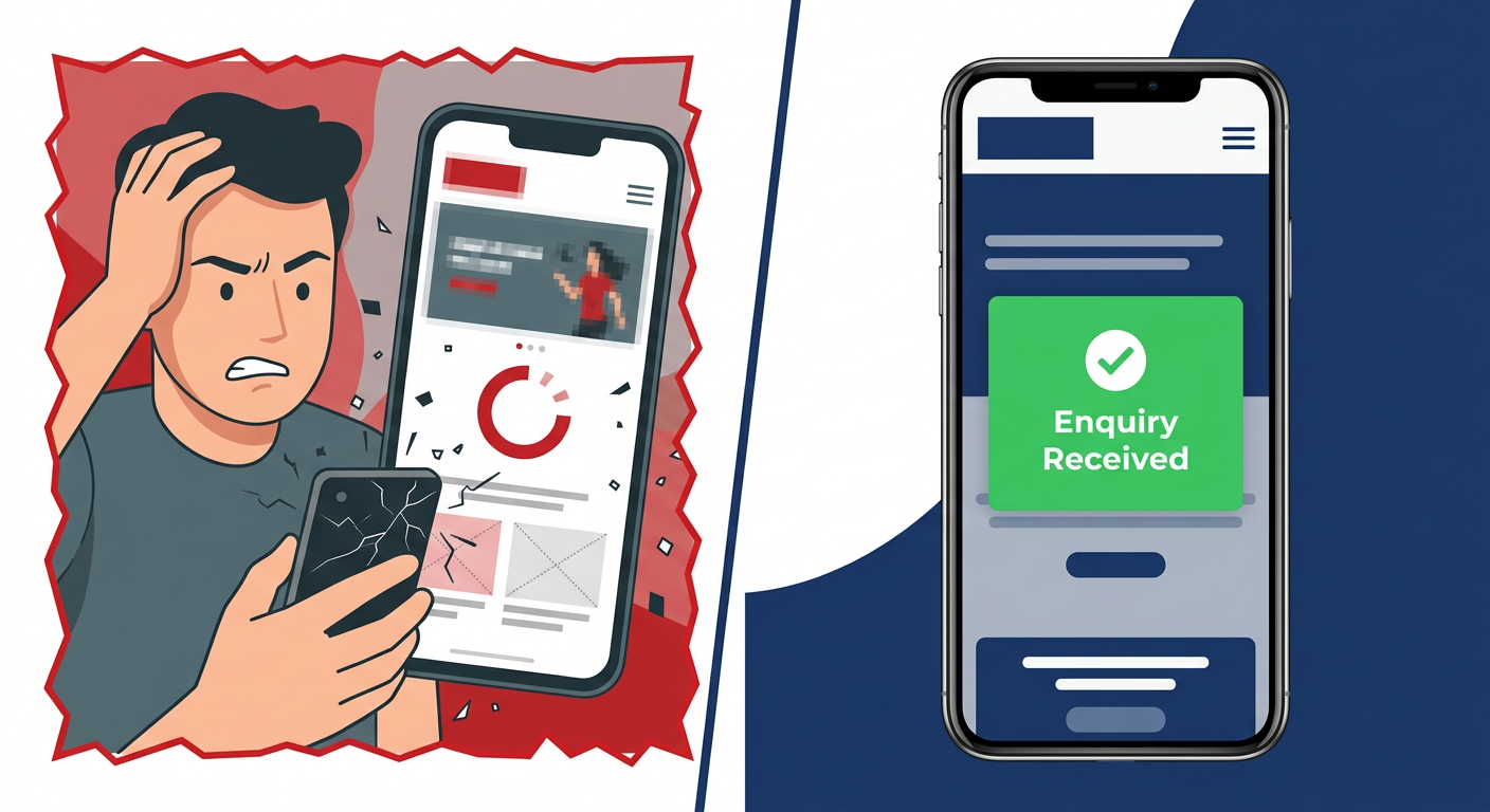 Slow website problems illustration