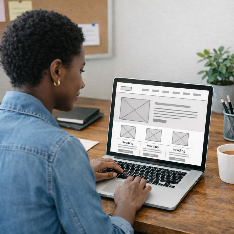 website wireframing